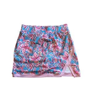 Stella Parker Sport Blue and Pink Mini Sport Skirt Skort Womens Medium Tennis